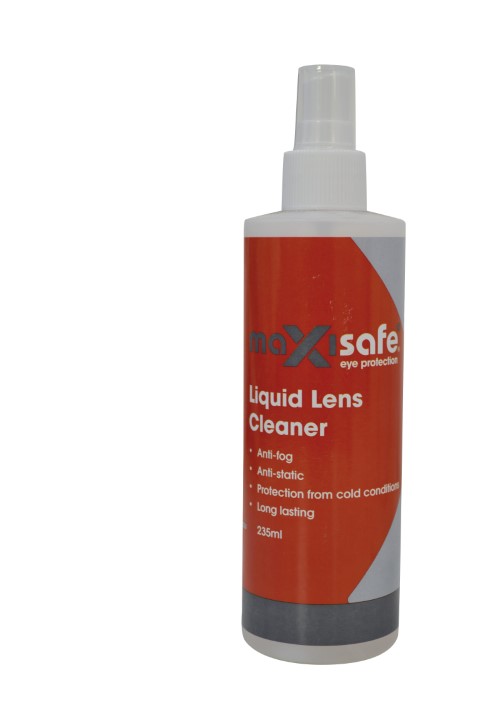 MAXISAFE LENS CLEANING SOLUTION W/SPRAY HEAD 237ML/8OZ